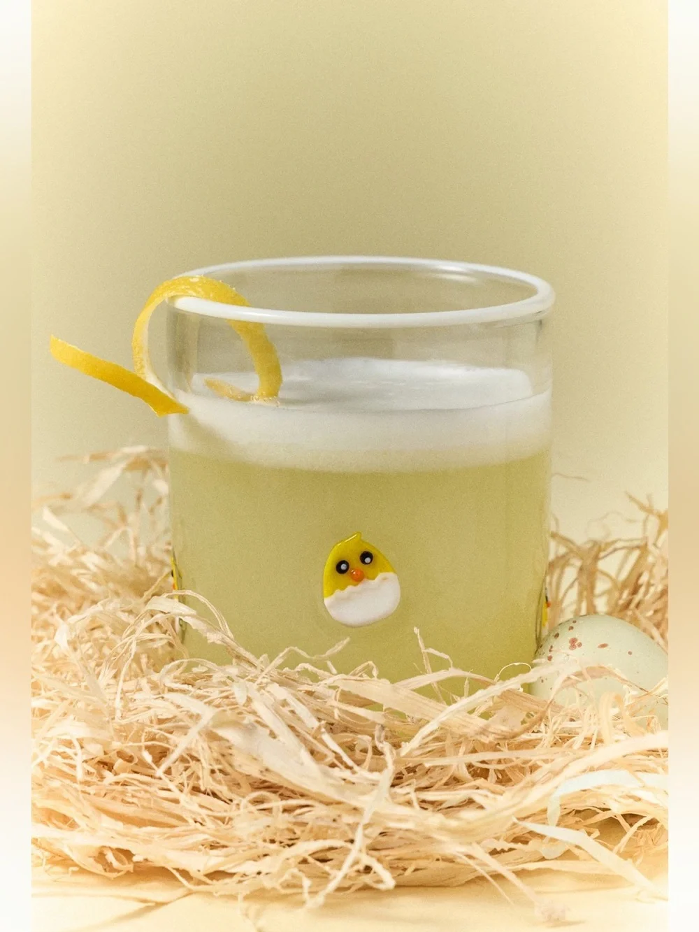 🐥Anthropologie Icon Juice Glass New Farm Baby Chick Egg Set of 2